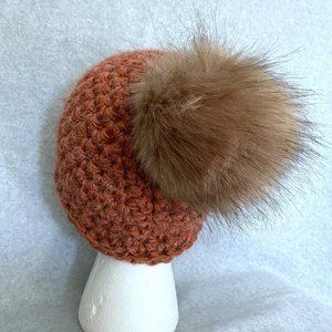 Slouchy Beanie with Pom Pom